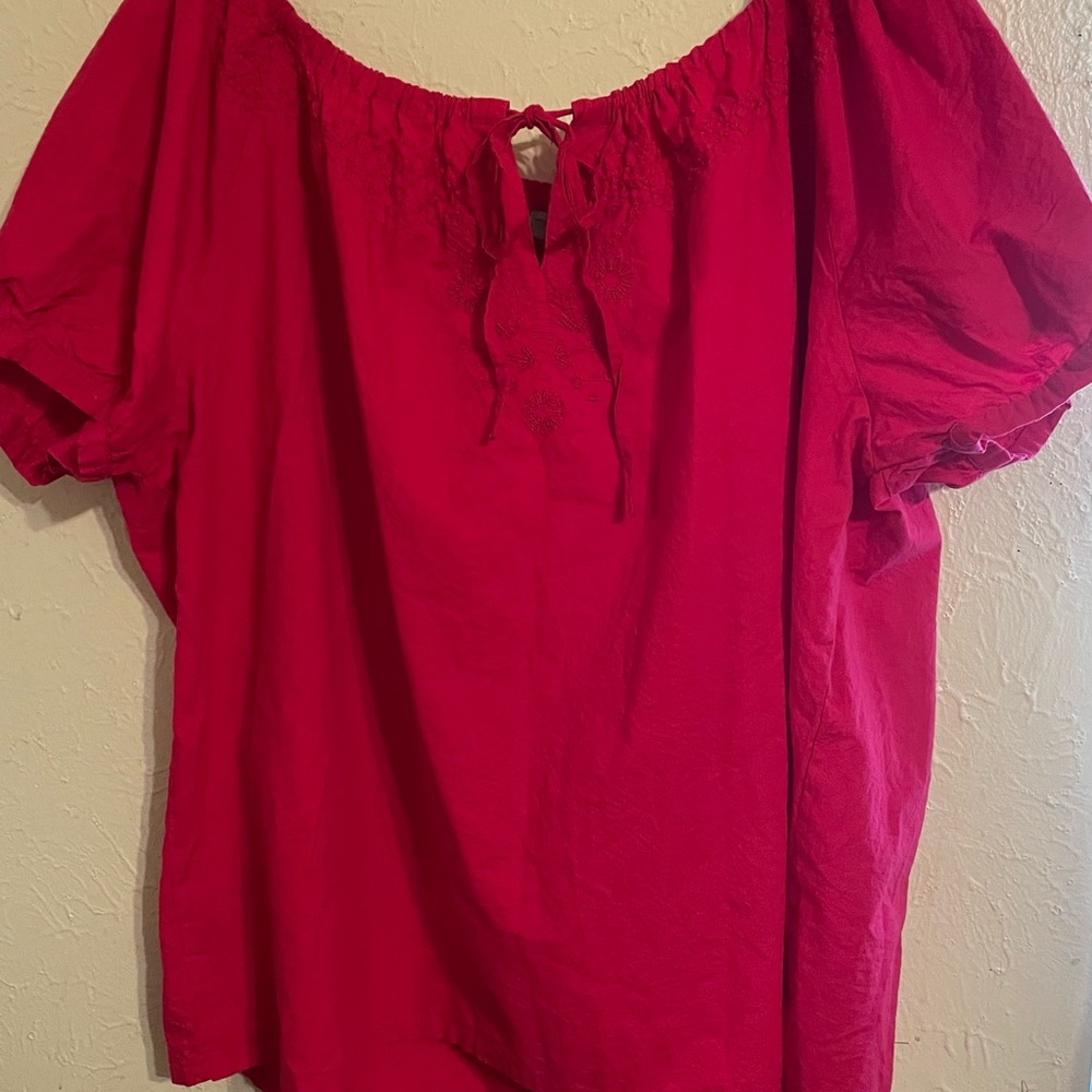 Pink summer blouse